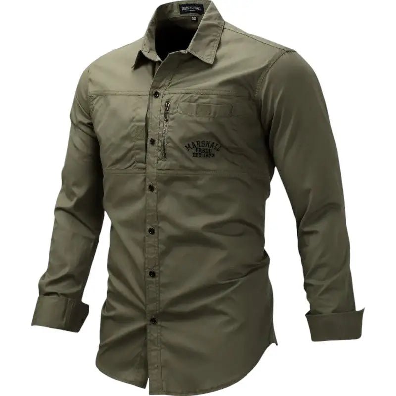 Chemise en coton respirant coupe ajustée | Montelac - Montelac