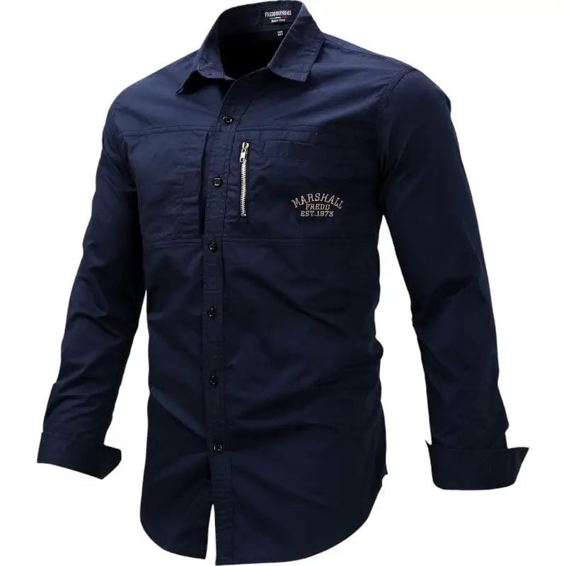 Chemise en coton respirant coupe ajustée | Montelac - Montelac