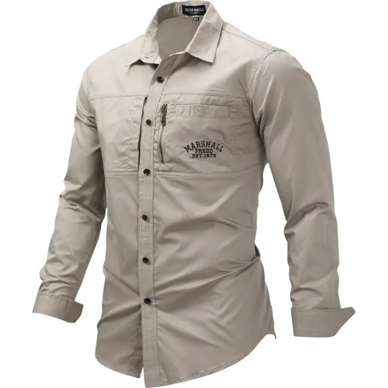 Chemise en coton respirant coupe ajustée | Montelac - Montelac