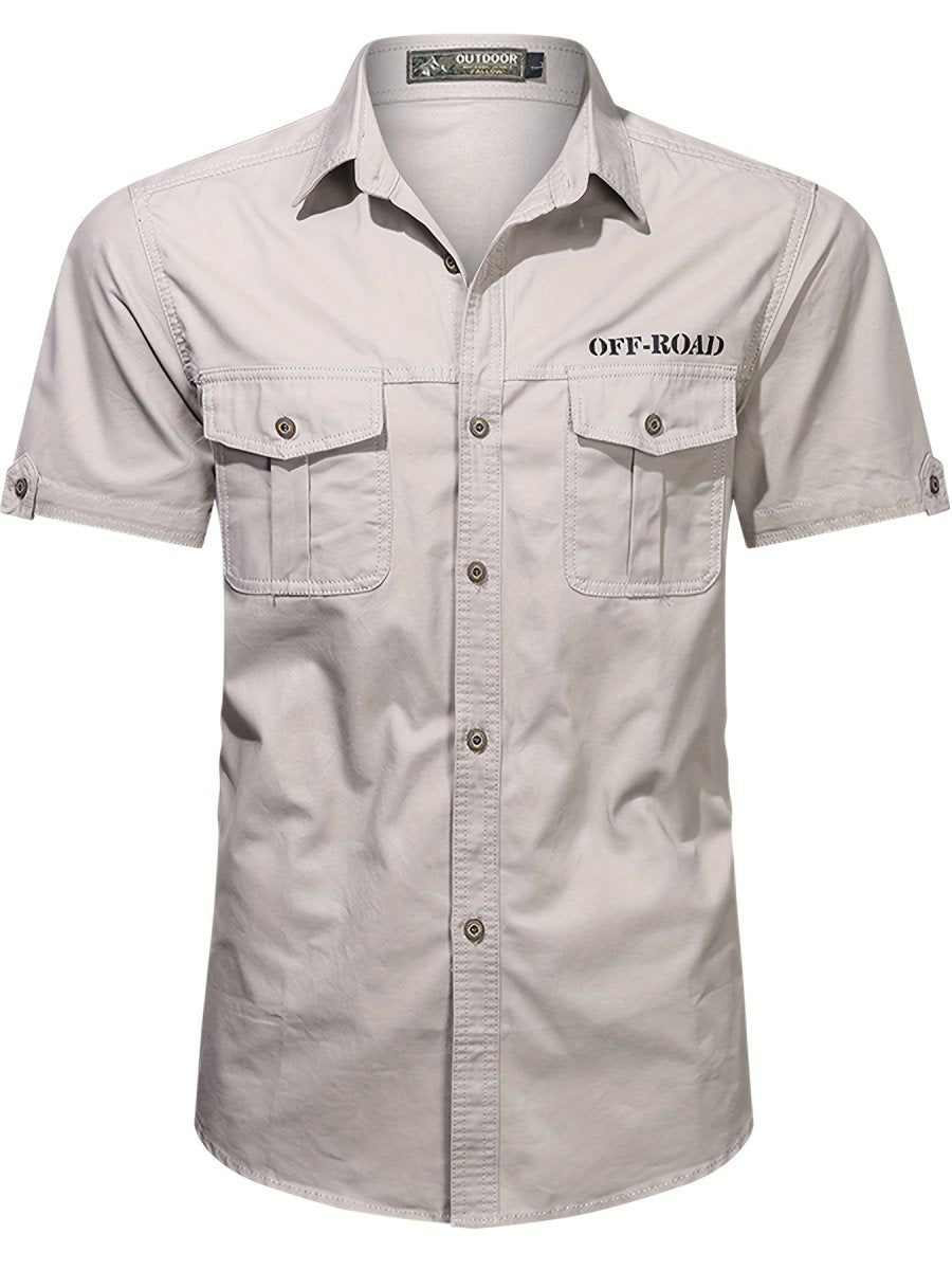 Chemise en coton respirante à poches pour homme | Montelac - Montelac