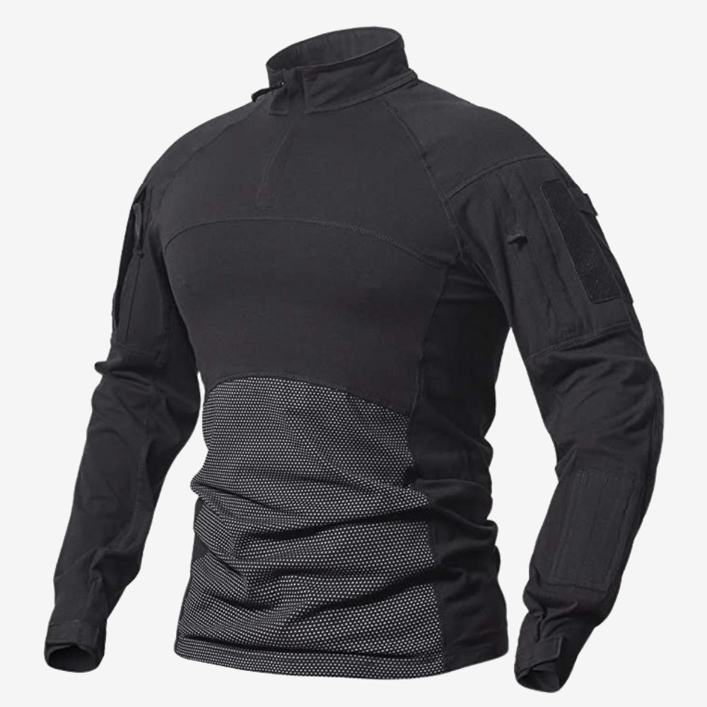 Chemise tactique respirante à manches longues et zippée | Montelac - Montelac