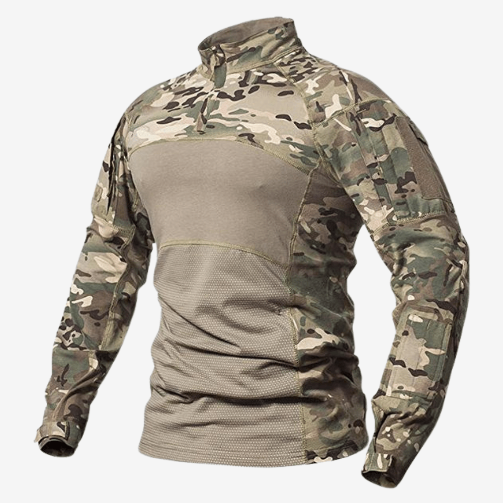 Chemise tactique respirante à manches longues et zippée | Montelac - Montelac