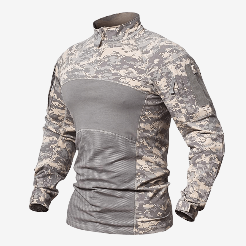 Chemise tactique respirante à manches longues et zippée | Montelac - Montelac