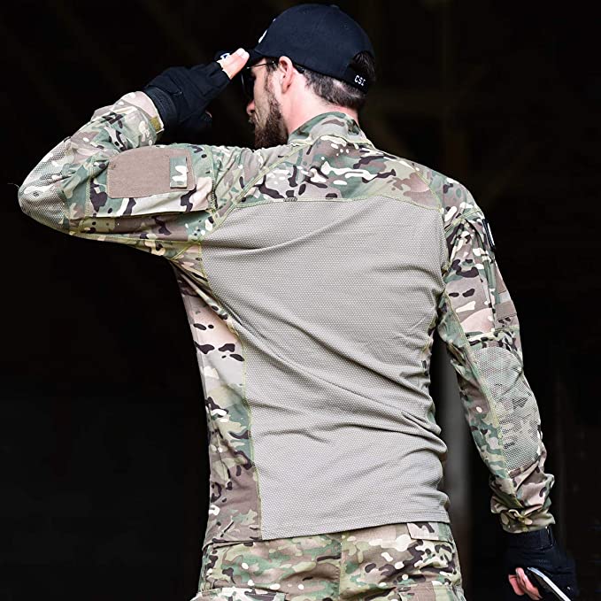 Chemise tactique respirante à manches longues et zippée | Montelac - Montelac