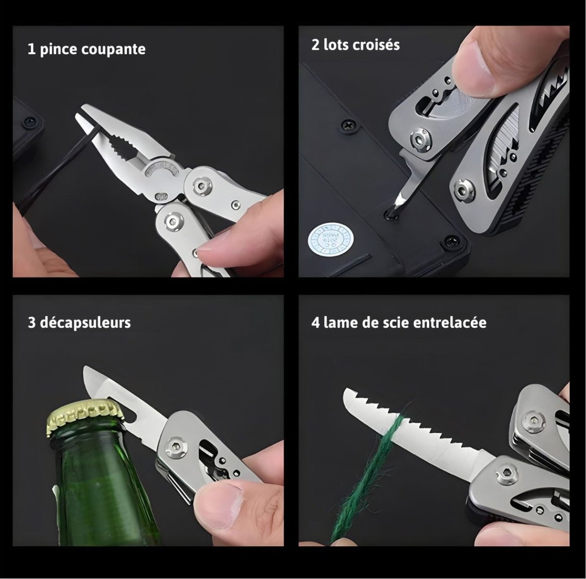 Couteau pliant multifonction robuste | Montelac - Montelac