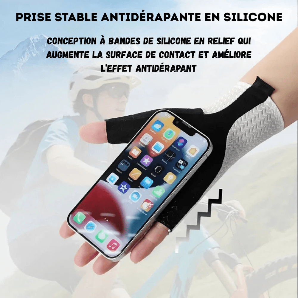 Gants de cyclisme respirants demi - doigts antidérapants | Montelac - Montelac