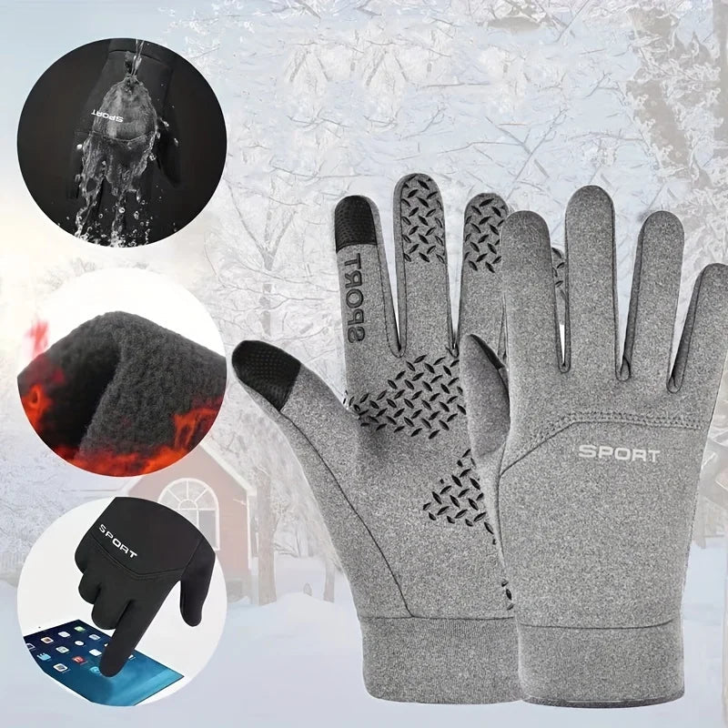 Gants de cyclisme thermiques imperméables avec écran tactile | Montelac - Montelac