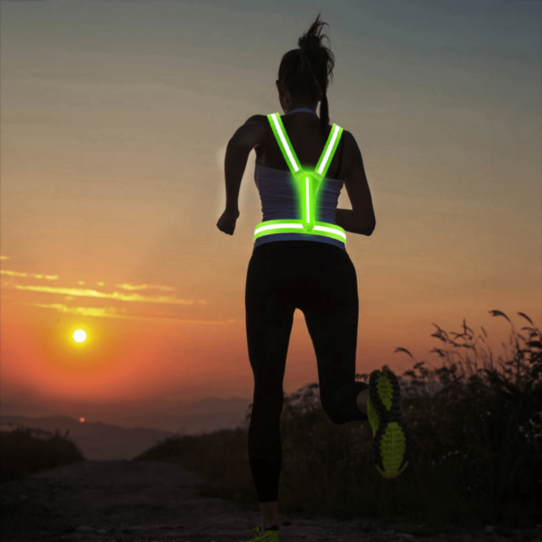 Gilet de sécurité LED réfléchissant léger et réglable | Montelac - Montelac