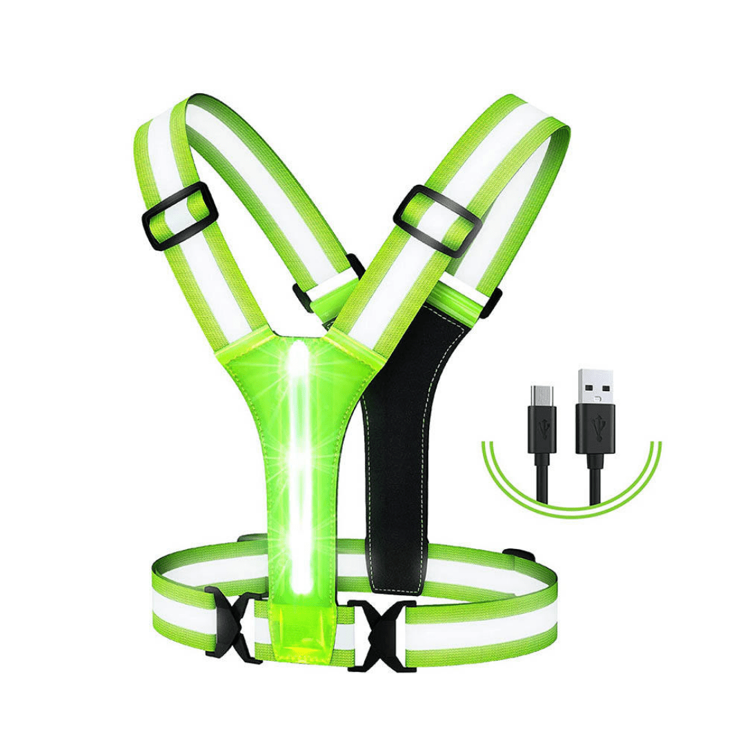 Gilet de sécurité LED réfléchissant léger et réglable | Montelac - Montelac