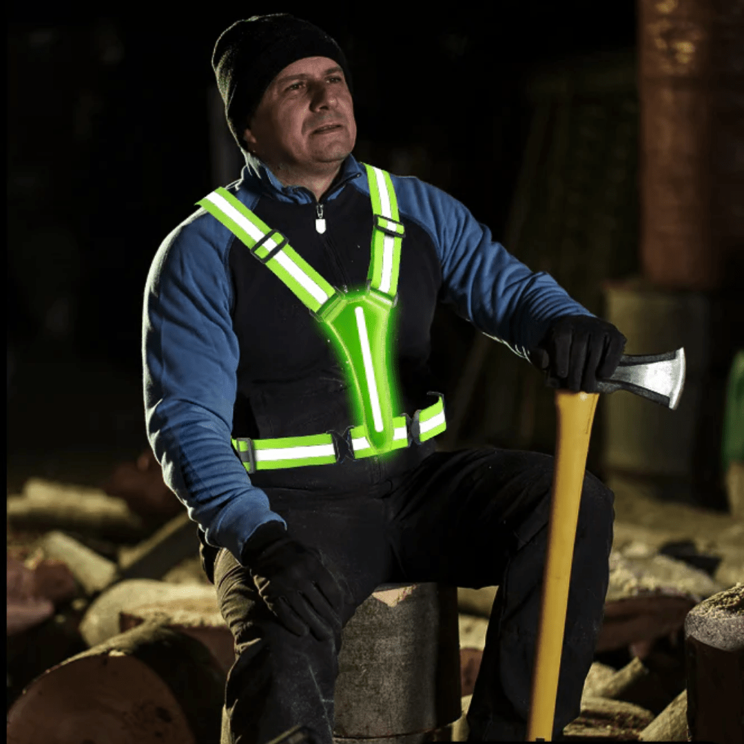 Gilet de sécurité LED réfléchissant léger et réglable | Montelac - Montelac