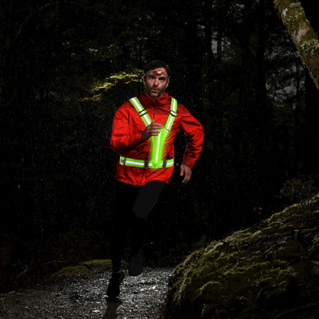 Gilet de sécurité LED réfléchissant léger et réglable | Montelac - Montelac