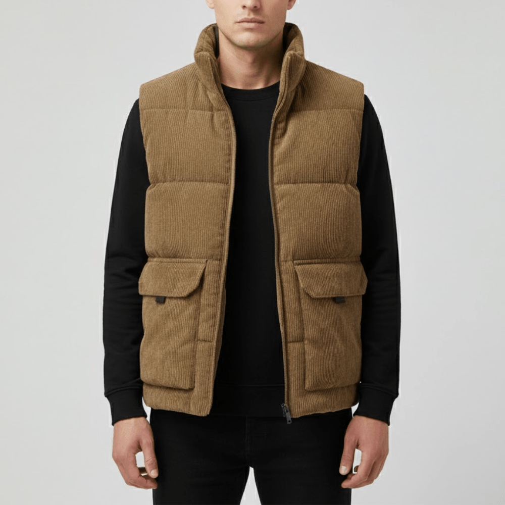 Gilet matelassé chaud en polyester pour homme | Montelac - Montelac