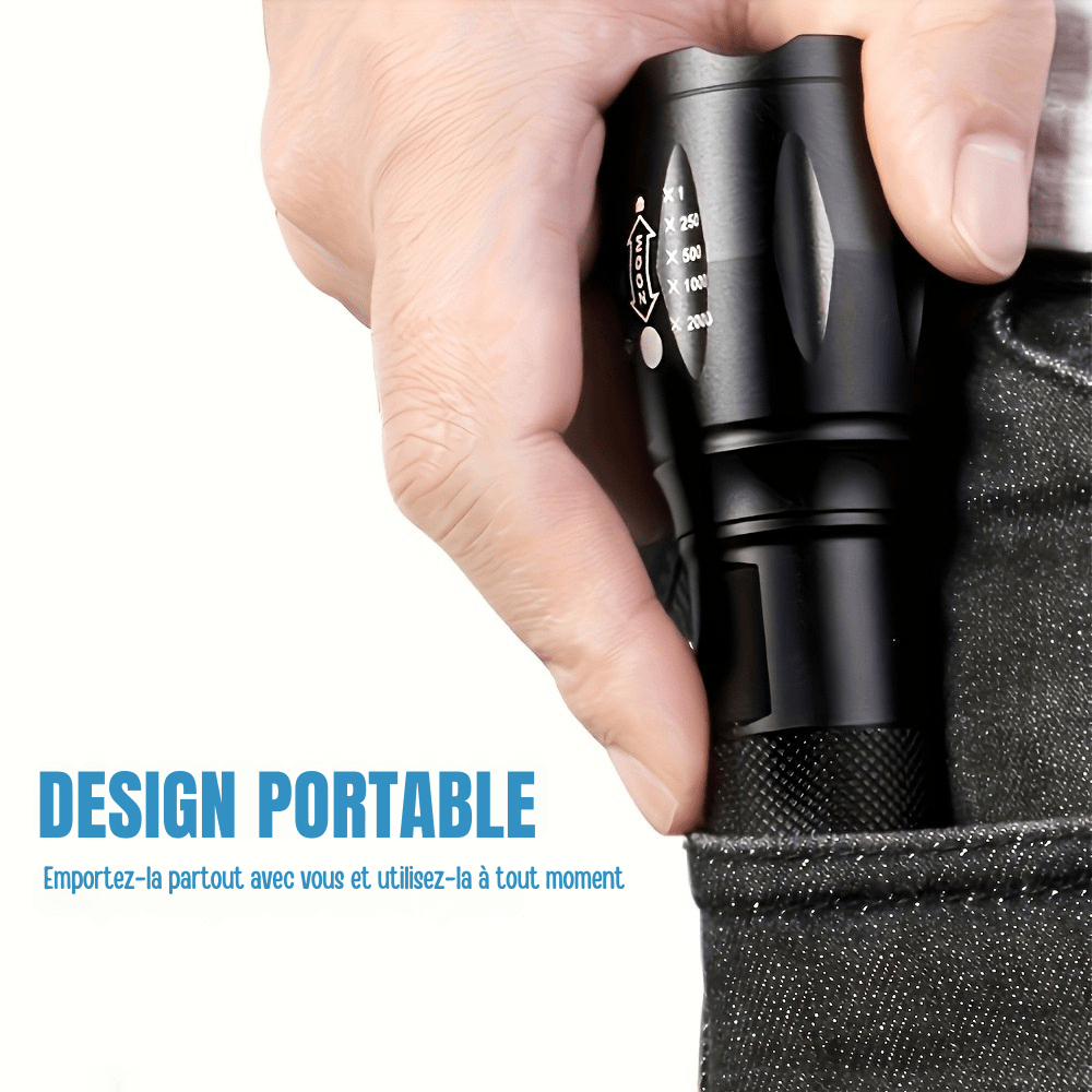Lampe torche tactique légère réglable | Montelac - Montelac