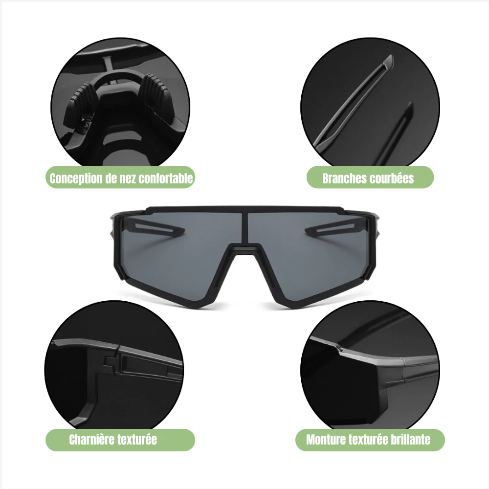 Lunettes de vélo légères et antireflet pour activités en plein air - Montelac