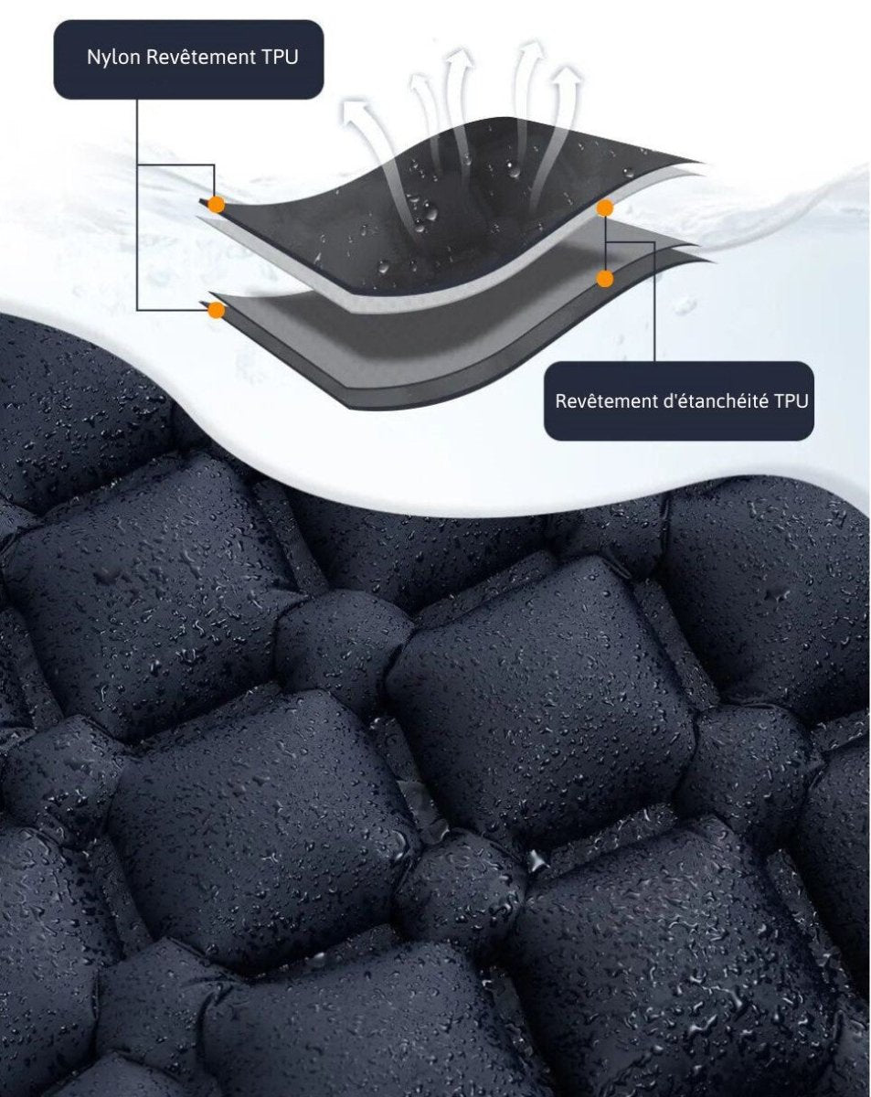 Matelas de randonnée gonflable léger pour 1 personne | Montelac - Montelac