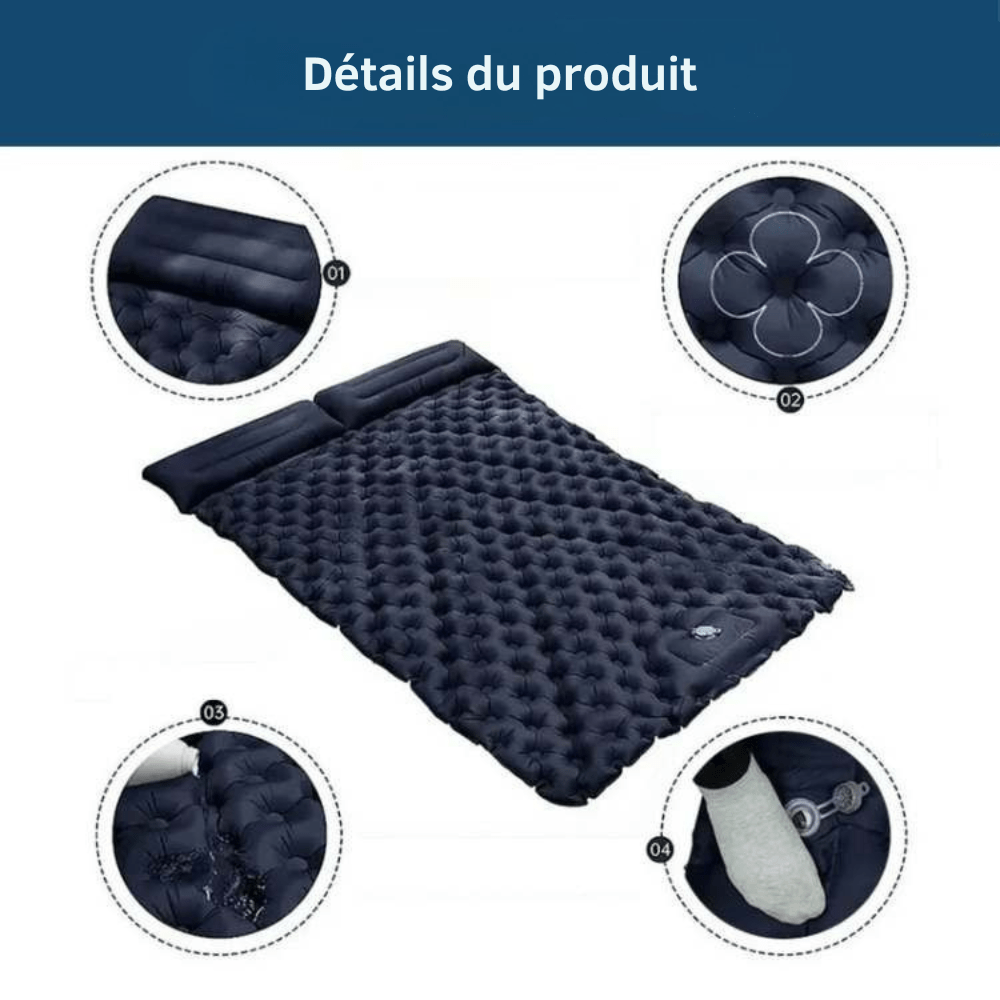 Matelas gonflable double léger et résistant | Montelac - Montelac