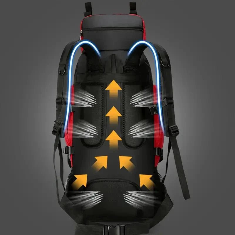 Montelac Sac à dos de randonnée 90L résistant à l'eau et ergonomique - Montelac