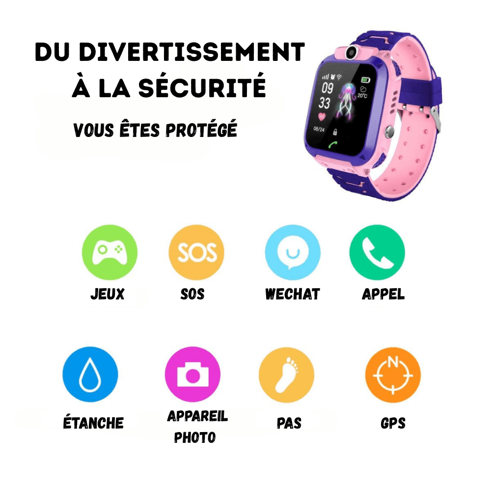 Montre connectée étanche enfant robuste | Montelac - Montelac