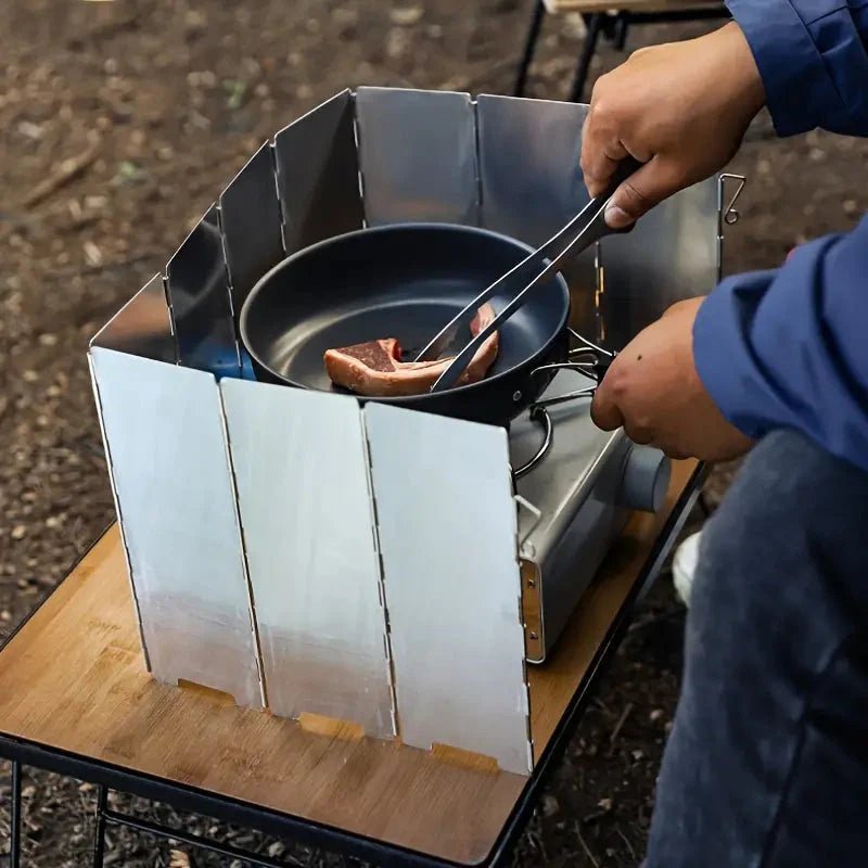 Pare - vent de camping pliable - Aluminium léger - Montelac