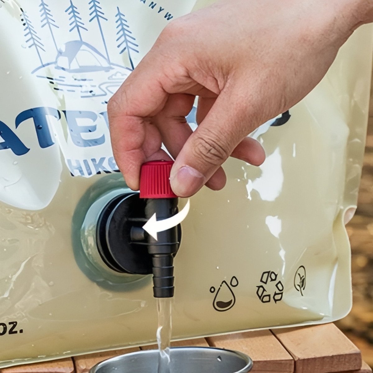 Poche à eau 8 L pliable et résistante | Montelac - Montelac
