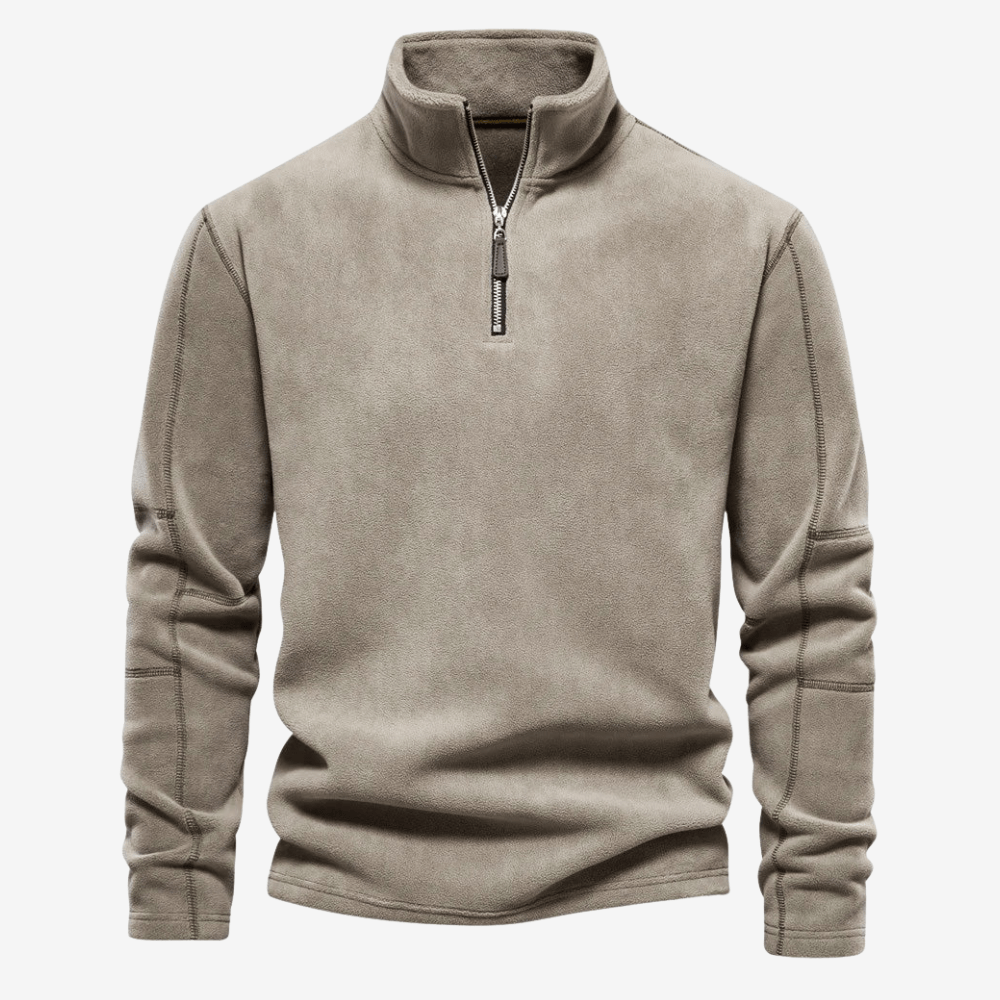 Pull polaire demi - zip léger pour homme | Montelac - Montelac