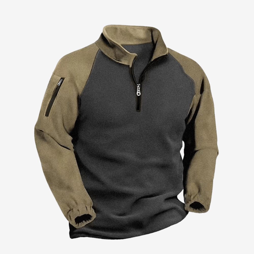 Pull polaire léger homme avec fermeture pull - on pour usage extérieur - Montelac