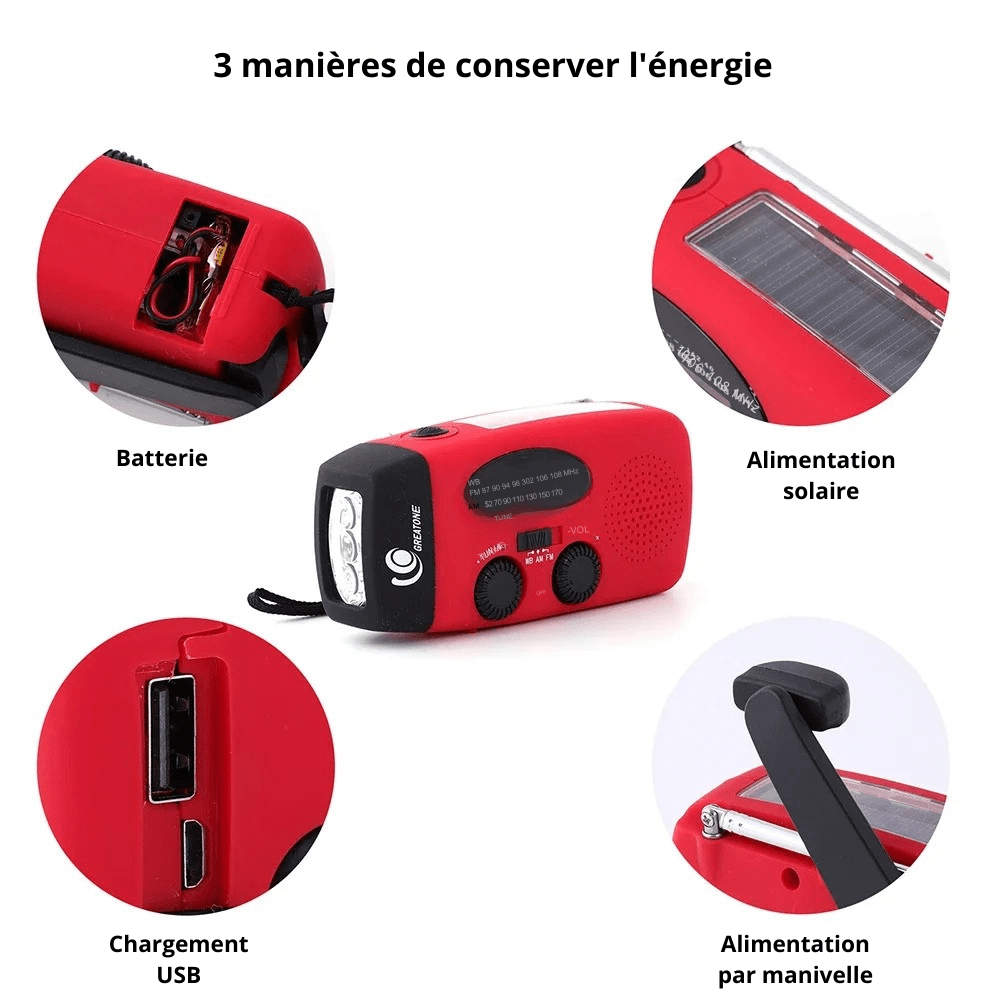 Radio d'urgence multifonctionnelle | Montelac - Montelac