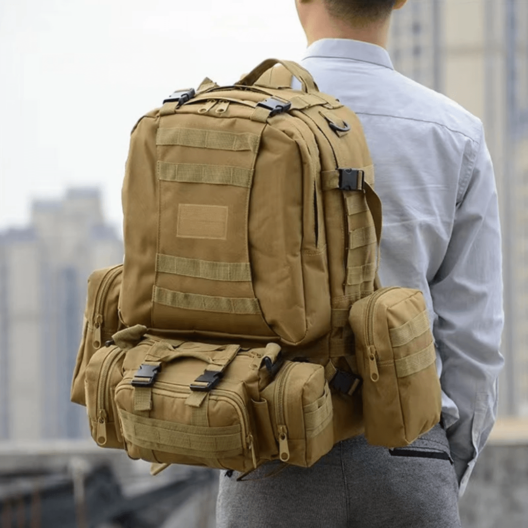 Sac à dos tactique 50L résistant à l’eau avec système MOLLE - Montelac