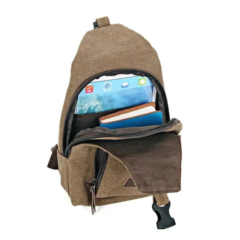 Sac bandoulière robuste en toile réglable | Montelac - Montelac