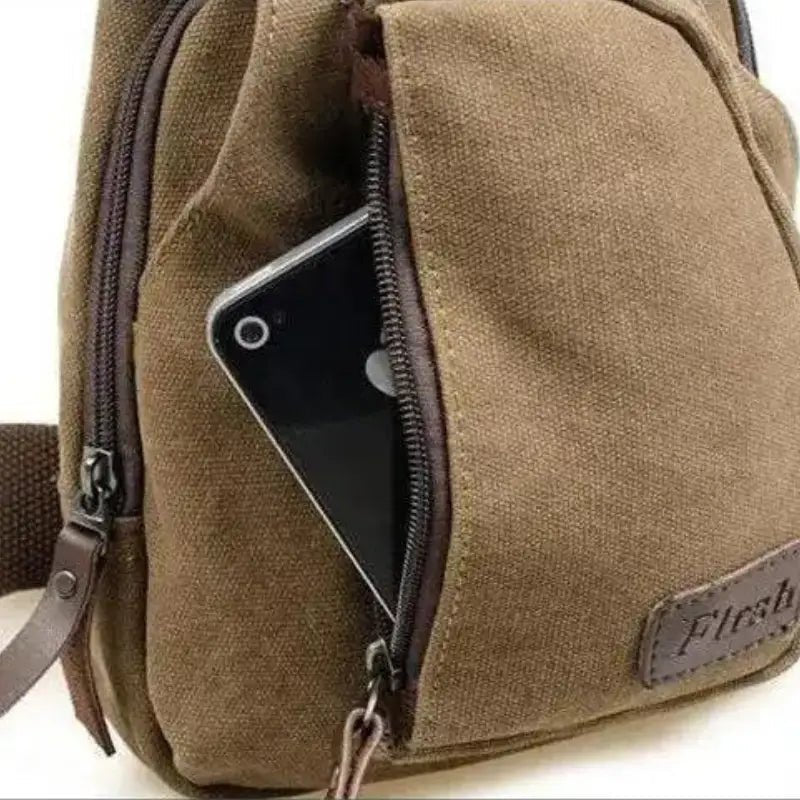 Sac bandoulière robuste en toile réglable | Montelac - Montelac