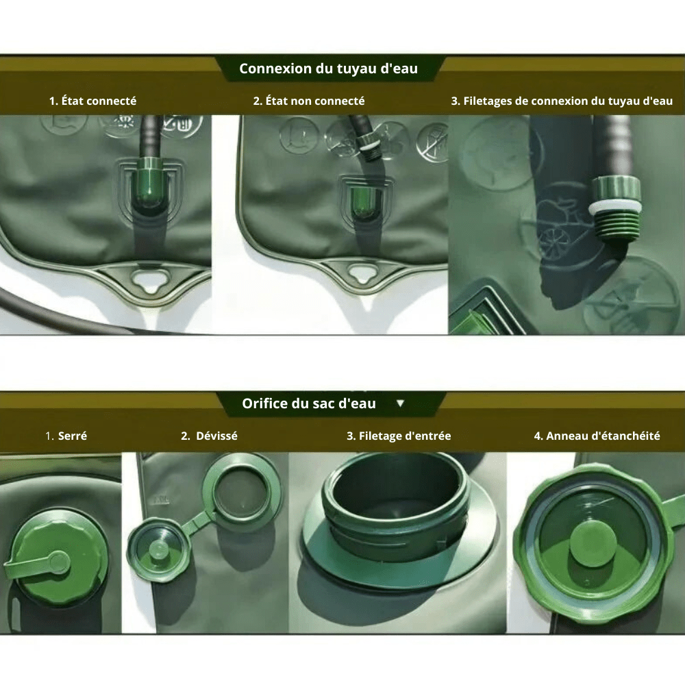 Sac d’hydratation léger avec réservoir 2 L | Montelac - Montelac