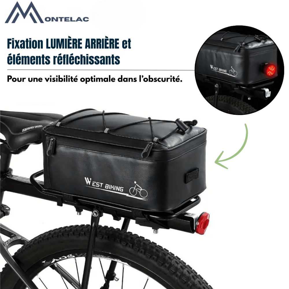 Sacoche de vélo imperméable à grande capacité – Porte - bagages - Montelac