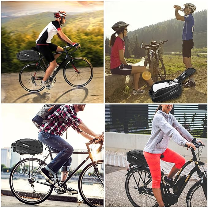 Sacoche de vélo rigide imperméable 25L pour porte - bagages - Montelac