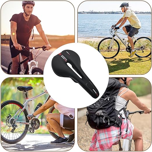 Selle de vélo ergonomique avec rembourrage en gel - Montelac