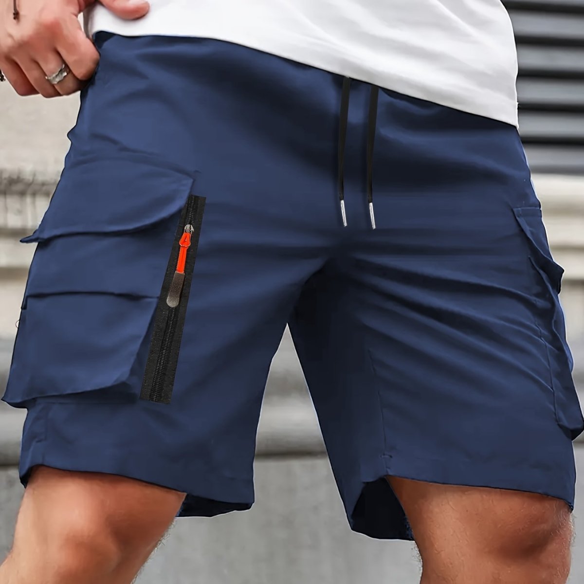Short cargo léger à poches zippées pour homme | Montelac - Montelac
