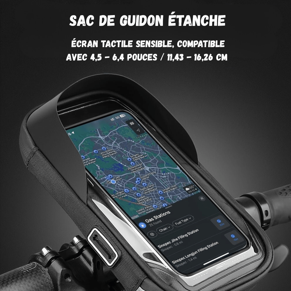 Support de téléphone étanche rotatif vélo et moto | Montelac - Montelac