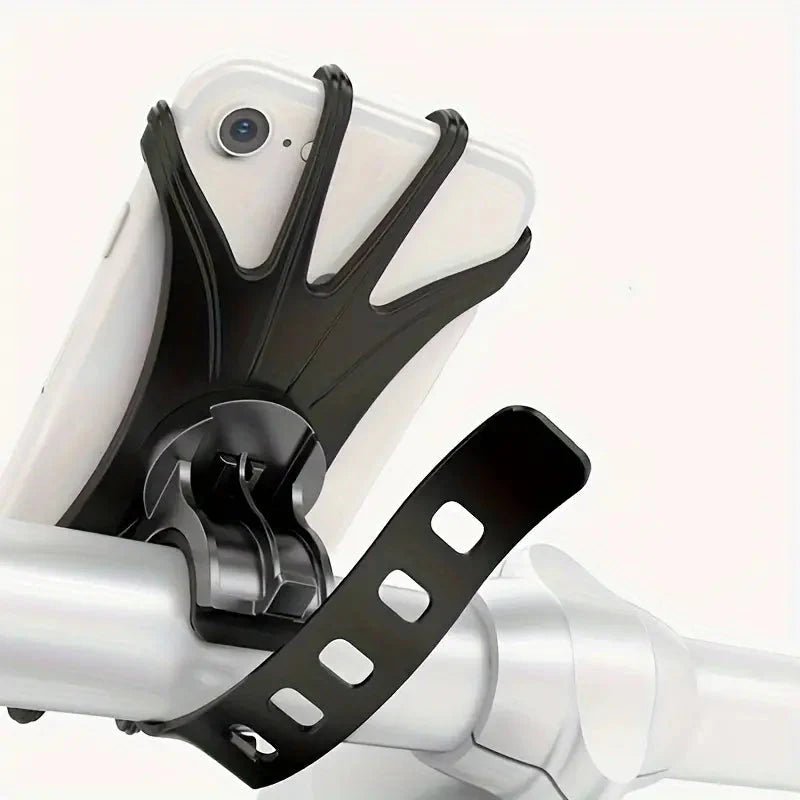 Support de téléphone vélo flexible rotatif en silicone - Montelac