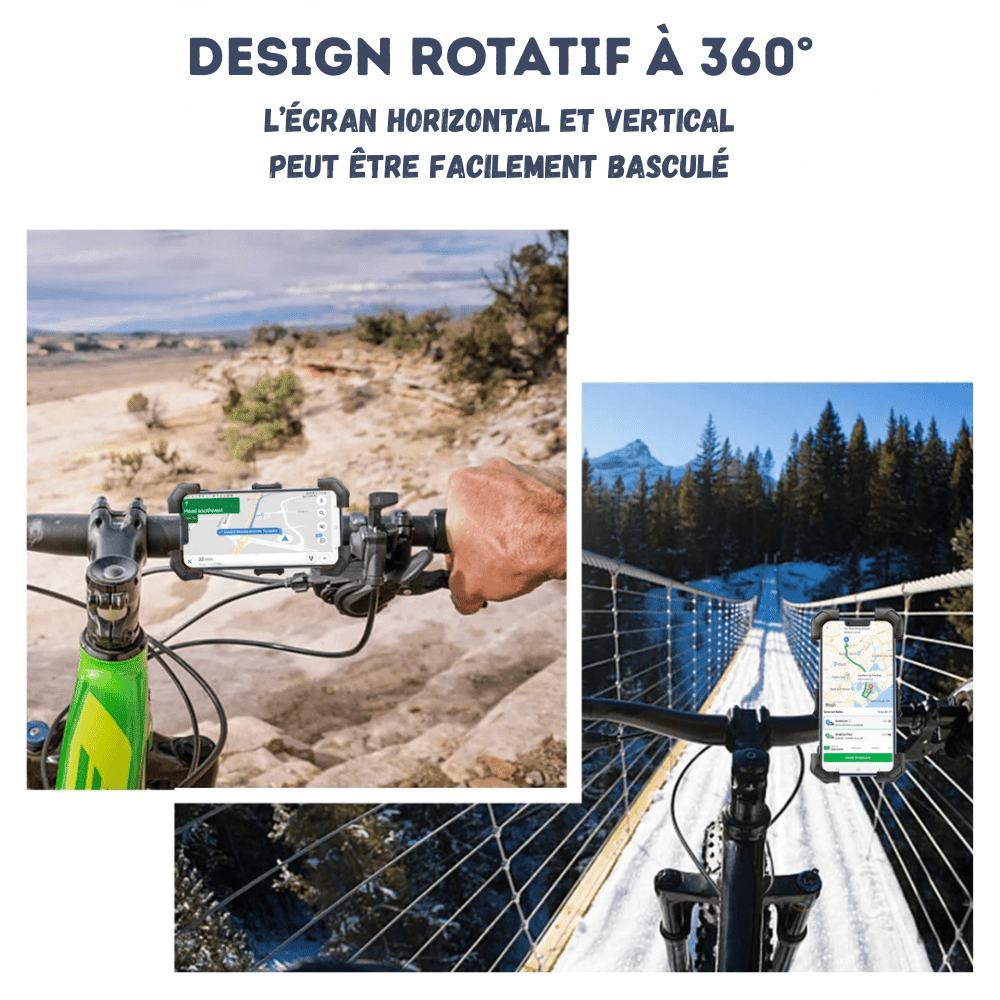 Support de téléphone vélo sécurisé ajustable | Montelac - Montelac