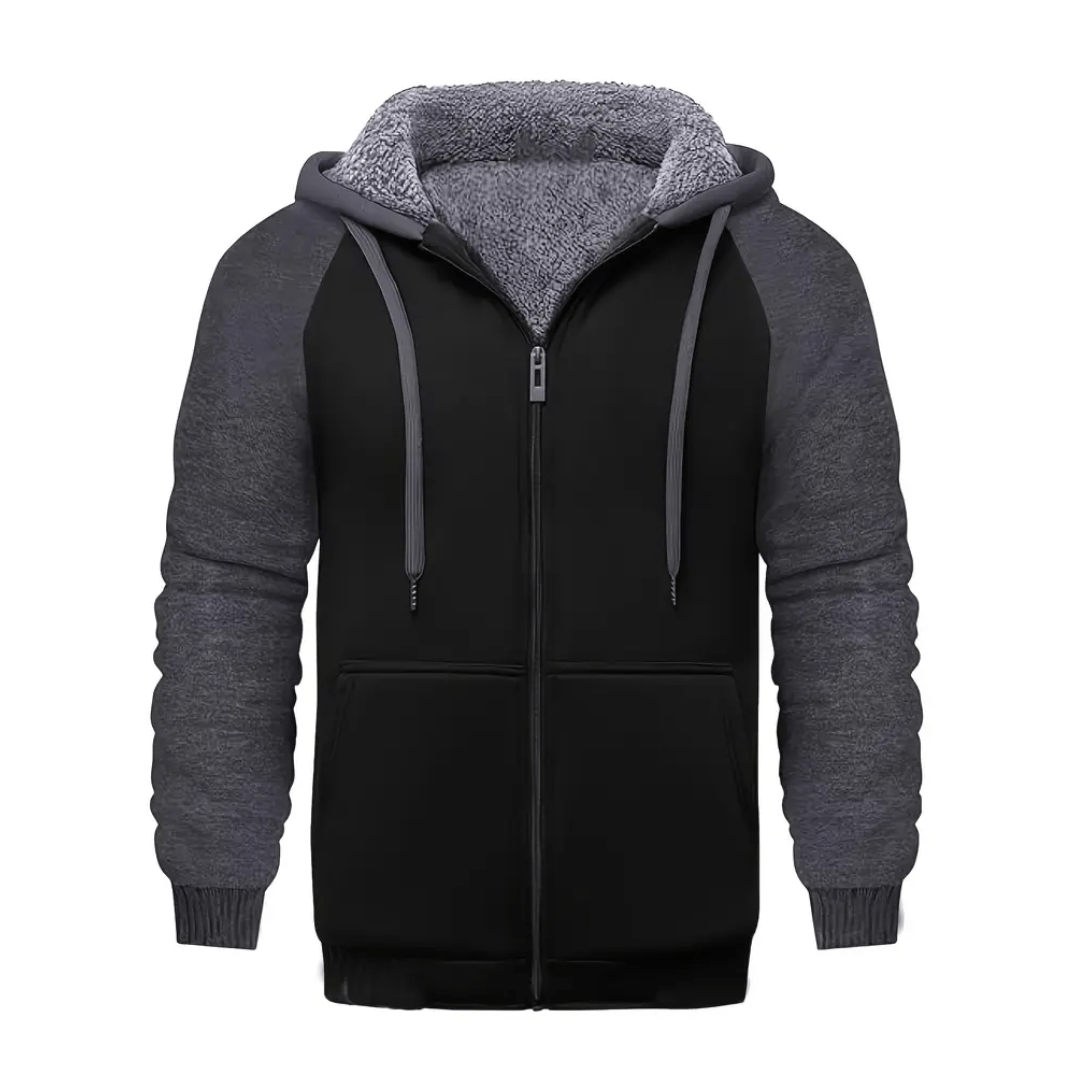 Sweat à capuche doublé polaire chaud et résistant pour homme - Montelac
