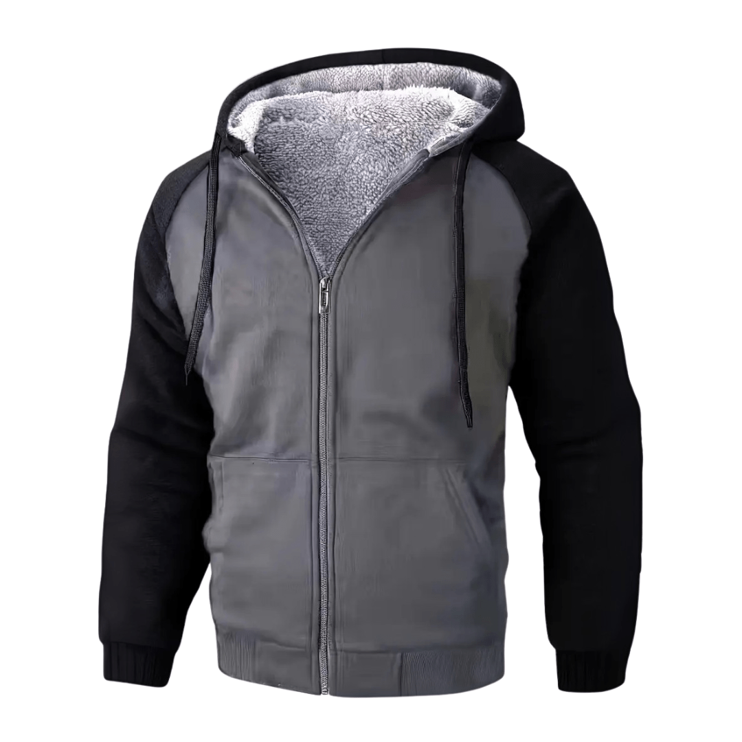 Sweat à capuche doublé polaire chaud et résistant pour homme - Montelac