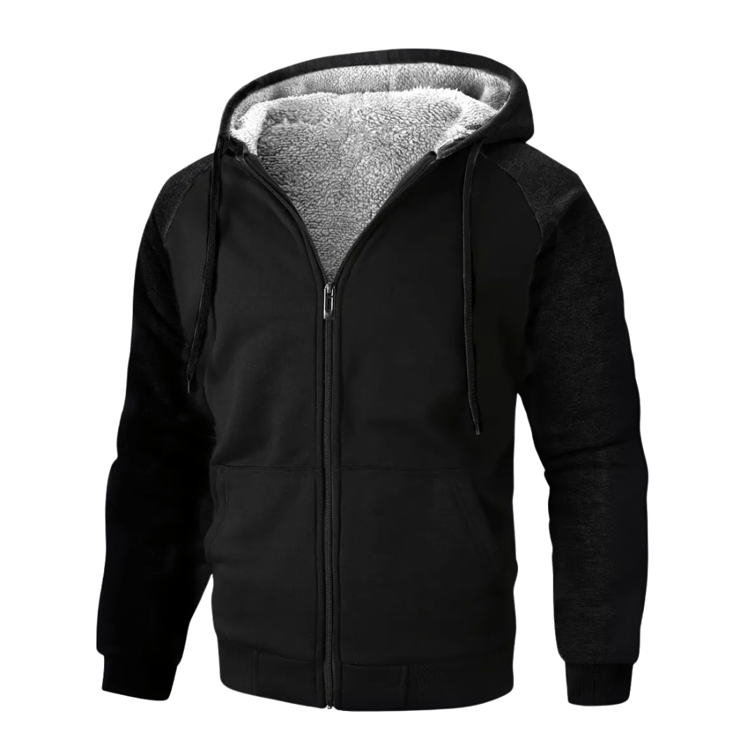 Sweat à capuche doublé polaire chaud et résistant pour homme - Montelac