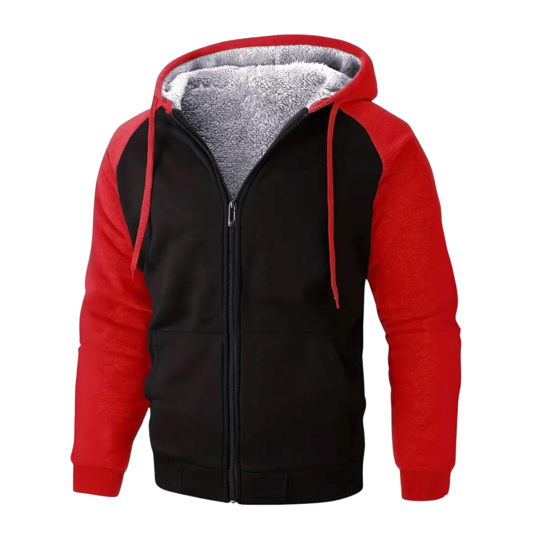 Sweat à capuche doublé polaire chaud et résistant pour homme - Montelac