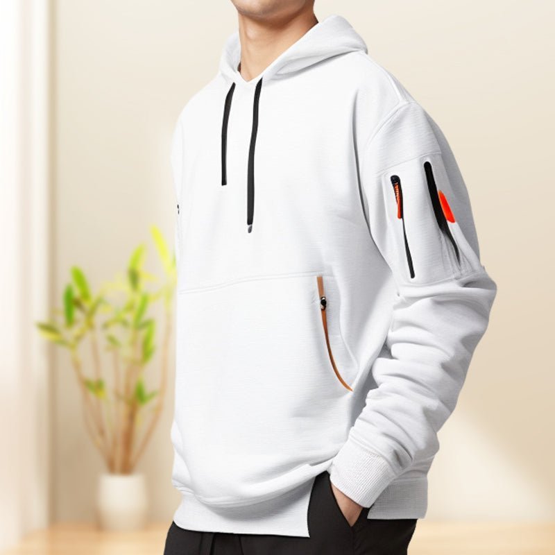 Sweat à capuche léger demi - zip respirant | Montelac - Montelac