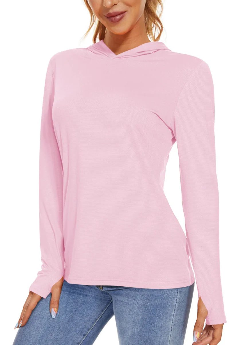 Sweat à capuche respirant à manches longues avec protection UV pour femme | Montelac - Montelac