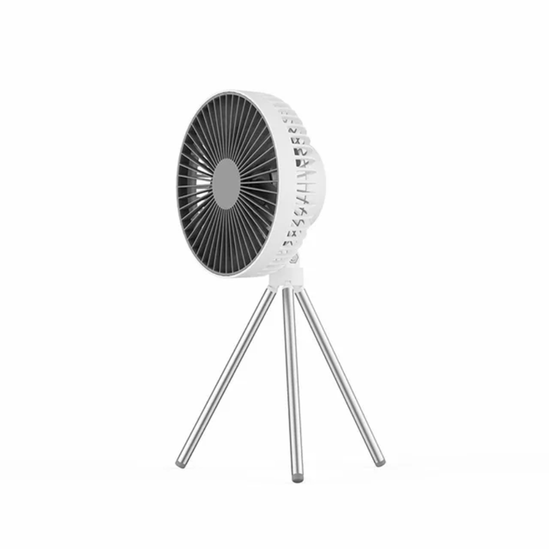 Ventilateur de camping rechargeable - LED intégré - Montelac