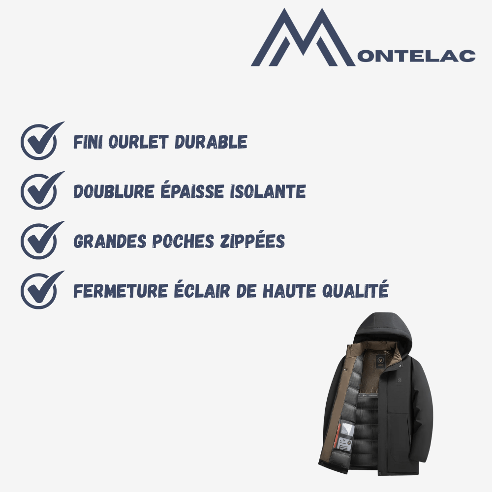 Veste d’hiver imperméable matelassée avec capuche - Montelac