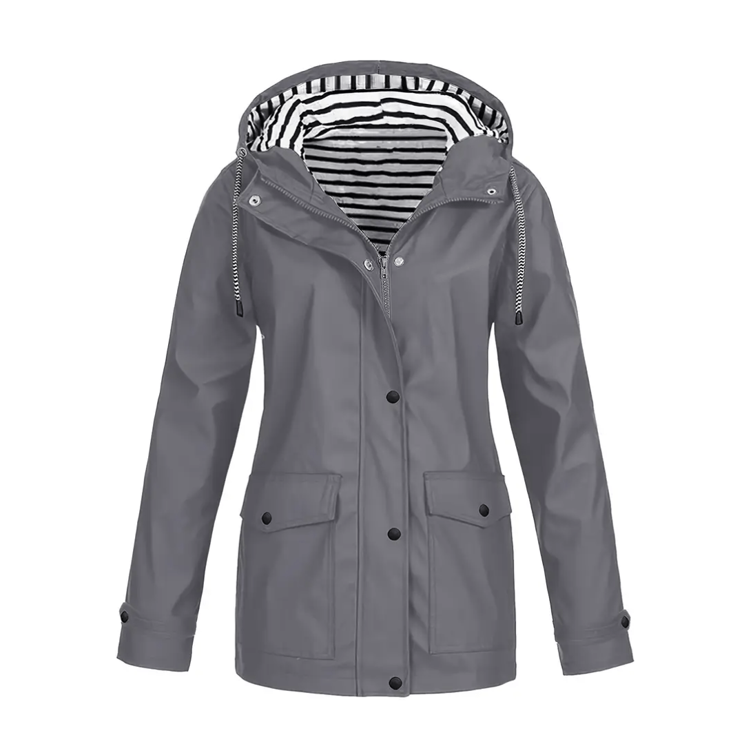 Veste imperméable coupe - vent avec capuche pour femme | Montelac - Montelac