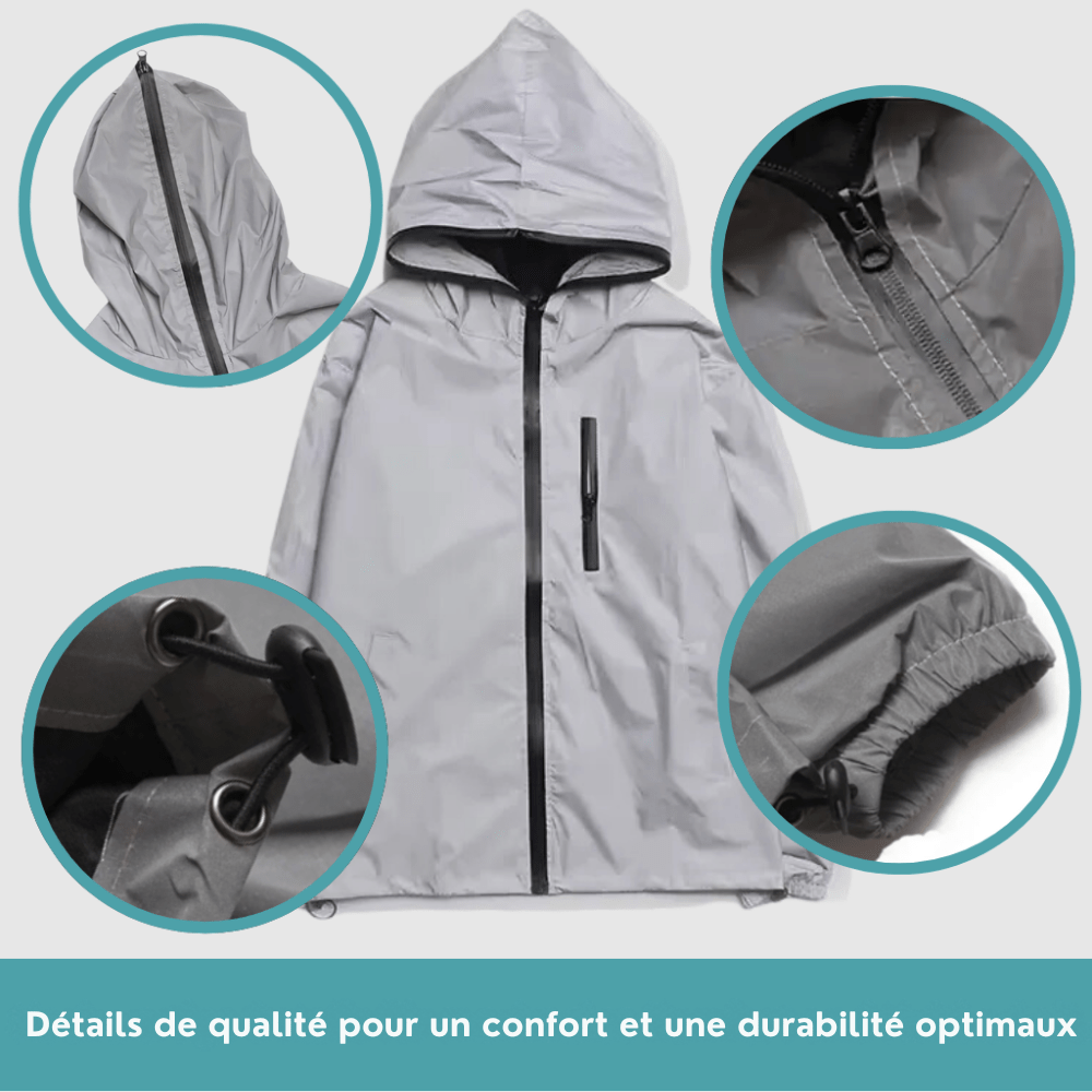 Veste imperméable et réfléchissante pour activités extérieures | Montelac - Montelac