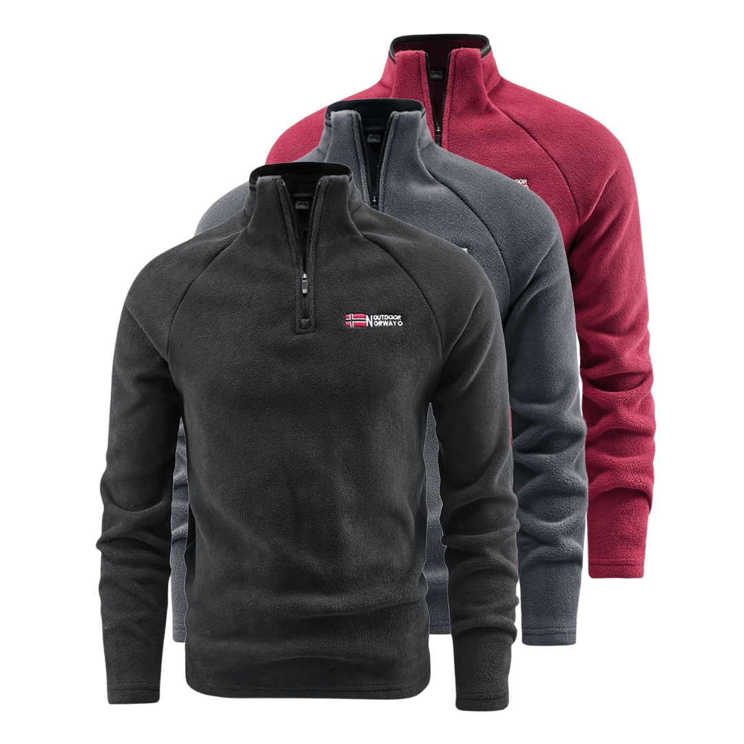 Veste polaire thermique demi - zip respirante pour homme | Montelac - Montelac